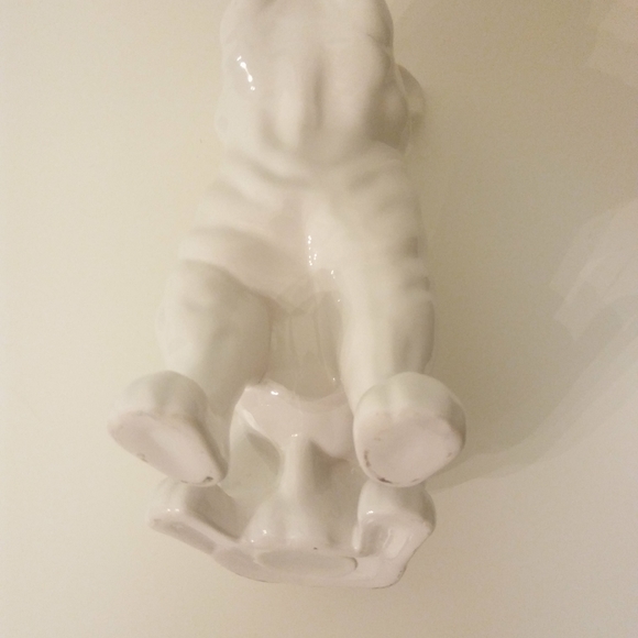 Z Gallerie Ceramic White French Bulldog Piggy Bank - Picture 8 of 8